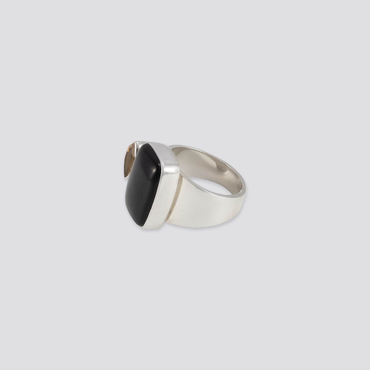 Sterling silver ring with citrine