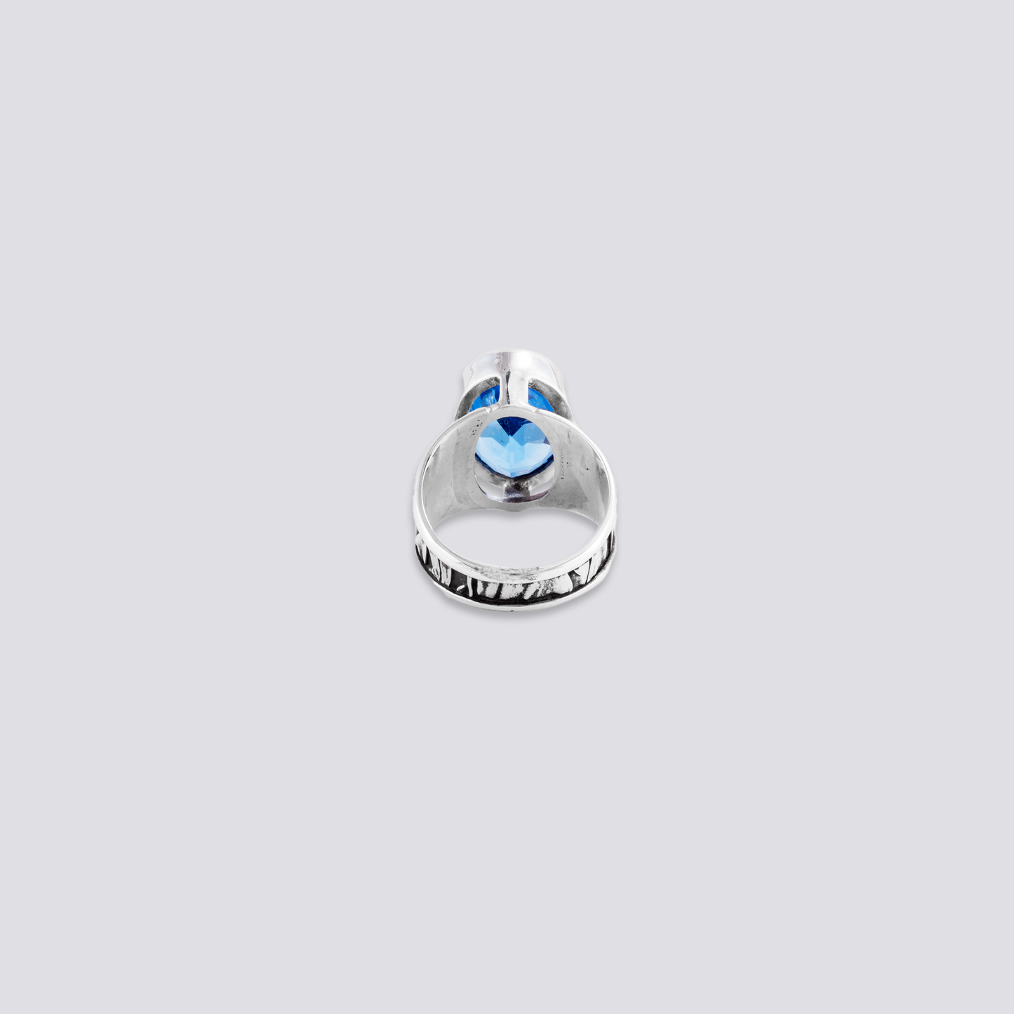Sterling silver ring with with oval siberian quartz