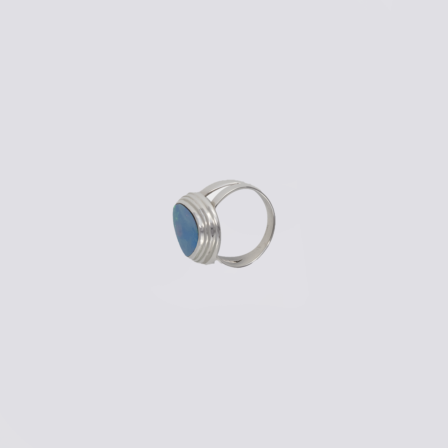 Sterling sliver with a blue opal stones
