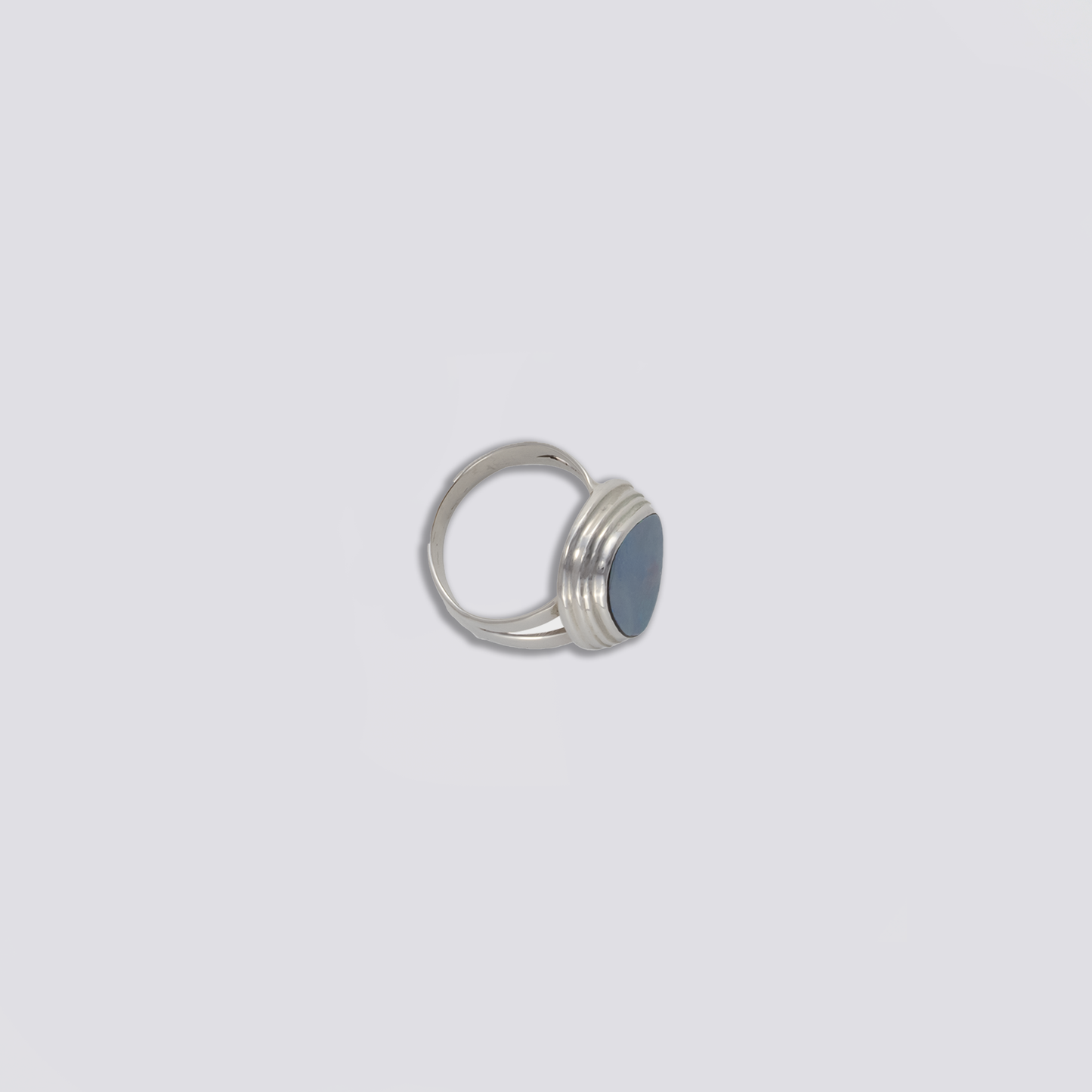 Sterling sliver with a blue opal stones